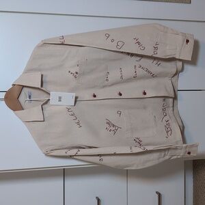 Bode Schoolhouse Signature Shirt Cotton Men's S/M